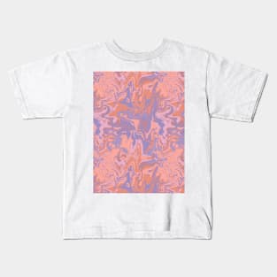 Material Girl Marble - Digital Paint Spill Kids T-Shirt